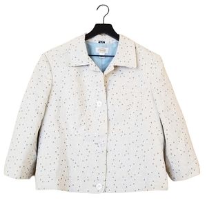 Talbots Light Blazer with Subtle Dots